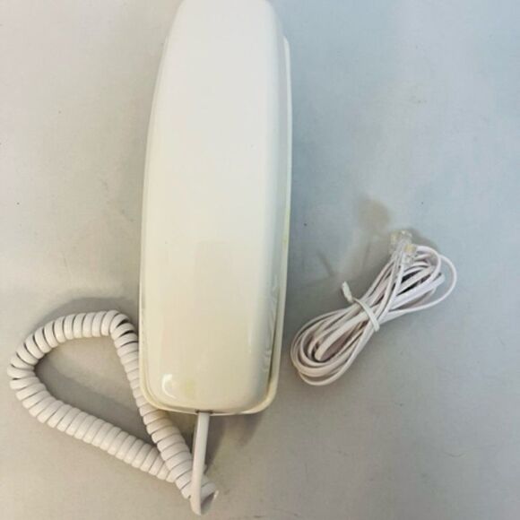 Vintage Bell South BIG Push Button Phone Wall Mount Desk Top #449 White Good con - Picture 4 of 5